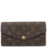 ルイヴィトン LOUIS VUITTON ポルトフォイユ サラ M62234 フューシャ モノグラムキャンバス 長財布 ゴールド金具 茶 ピンク