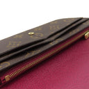 ルイヴィトン LOUIS VUITTON ポルトフォイユ サラ M62234 フューシャ モノグラムキャンバス 長財布 ゴールド金具 茶 ピンク
