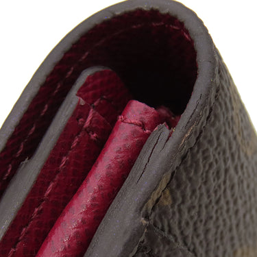 ルイヴィトン LOUIS VUITTON ポルトフォイユ サラ M62234 フューシャ モノグラムキャンバス 長財布 ゴールド金具 茶 ピンク