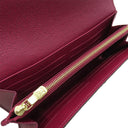ルイヴィトン LOUIS VUITTON ポルトフォイユ サラ M62234 フューシャ モノグラムキャンバス 長財布 ゴールド金具 茶 ピンク