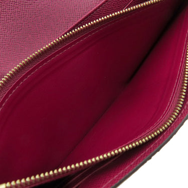ルイヴィトン LOUIS VUITTON ポルトフォイユ サラ M62234 フューシャ モノグラムキャンバス 長財布 ゴールド金具 茶 ピンク
