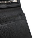 エルメス HERMES ベアンスフレ ブラック ヴォーエプソン 長財布 シルバー金具 黒 二つ折り財布