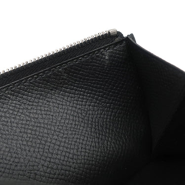 エルメス HERMES ベアンスフレ ブラック ヴォーエプソン 長財布 シルバー金具 黒 二つ折り財布