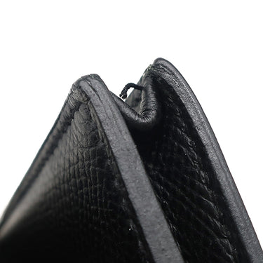 エルメス HERMES ベアンスフレ ブラック ヴォーエプソン 長財布 シルバー金具 黒 二つ折り財布