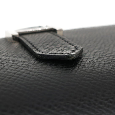 エルメス HERMES ベアンスフレ ブラック ヴォーエプソン 長財布 シルバー金具 黒 二つ折り財布