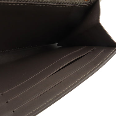 ルイヴィトン LOUIS VUITTON ポルトフォイユ カプシーヌ N61249 ガレ トリヨンレザー 長財布 ゴールド金具 グレージュ