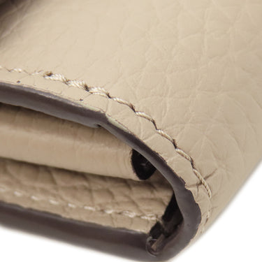 ルイヴィトン LOUIS VUITTON ポルトフォイユ カプシーヌ N61249 ガレ トリヨンレザー 長財布 ゴールド金具 グレージュ