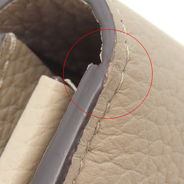 ルイヴィトン LOUIS VUITTON ポルトフォイユ カプシーヌ N61249 ガレ トリヨンレザー 長財布 ゴールド金具 グレージュ