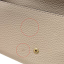 ルイヴィトン LOUIS VUITTON ポルトフォイユ カプシーヌ N61249 ガレ トリヨンレザー 長財布 ゴールド金具 グレージュ