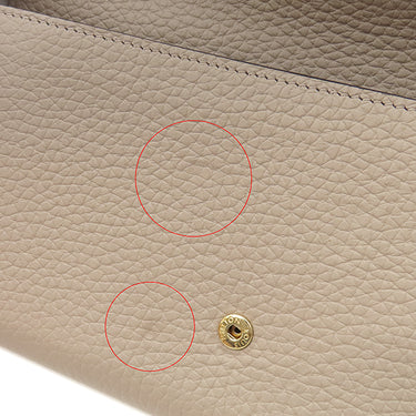 ルイヴィトン LOUIS VUITTON ポルトフォイユ カプシーヌ N61249 ガレ トリヨンレザー 長財布 ゴールド金具 グレージュ