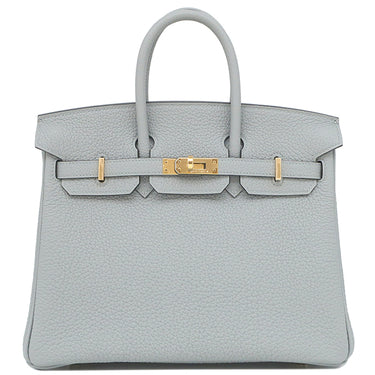 エルメス HERMES バーキン25 ブルーグラシエ トゴ ハンドバッグ ゴールド金具 新品 未使用 新刻印