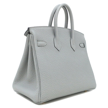 エルメス HERMES バーキン25 ブルーグラシエ トゴ ハンドバッグ ゴールド金具 新品 未使用 新刻印