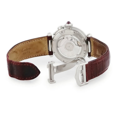 腕時計 カルティエ Cartier パシャ グリッド 150周年記念モデル W3102255 自動巻き メンズ シルバー ローマン 青針 創業150周年 限定