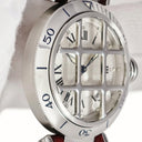 腕時計 カルティエ Cartier パシャ グリッド 150周年記念モデル W3102255 自動巻き メンズ シルバー ローマン 青針 創業150周年 限定