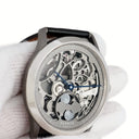 腕時計 エルメス HERMES スリム ドゥ エルメス スケレット リュンヌ CA6.841.230 自動巻き メンズ Ti×PT コンビ グレー スケルトン