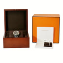 腕時計 エルメス HERMES スリム ドゥ エルメス スケレット リュンヌ CA6.841.230 自動巻き メンズ Ti×PT コンビ グレー スケルトン