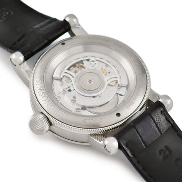 腕時計 クロノスイス CHRONOSWISS フライング レギュレーター ナイトアンドデイ CH-8763-SISI 自動巻き メンズ シルバー デイト 青針