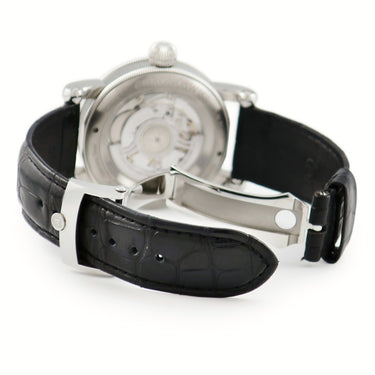 腕時計 クロノスイス CHRONOSWISS フライング レギュレーター ナイトアンドデイ CH-8763-SISI 自動巻き メンズ シルバー デイト 青針