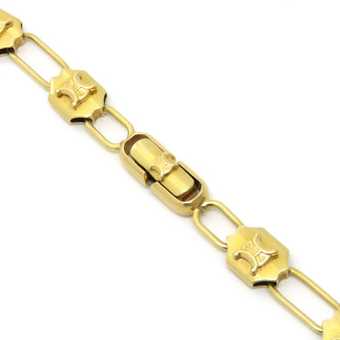 セリーヌ CELINE トリオンフ チェーンブレス ゴールド K18YG ブレスレット K18YG 750 ヴィンテージ アンティーク