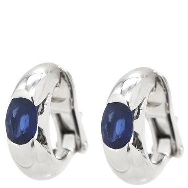 ブルガリ BVLGARI サファイア ホワイトゴールド K18WG サファイア イヤリング BVLGARI 750 18K 18金 天然ブルーサファイア