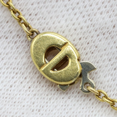 クリスチャン・ディオール Christian Dior イエローゴールド K18YG ダイヤモンド ネックレス マーキスシェイプ 6P 6粒 ダイヤ