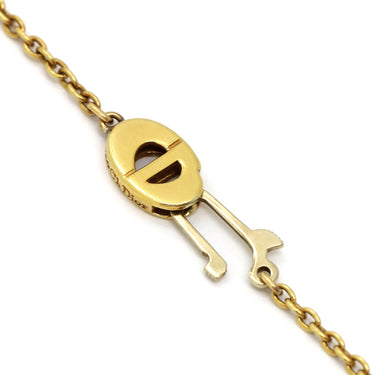 クリスチャン・ディオール Christian Dior イエローゴールド K18YG ダイヤモンド ネックレス マーキスシェイプ 6P 6粒 ダイヤ