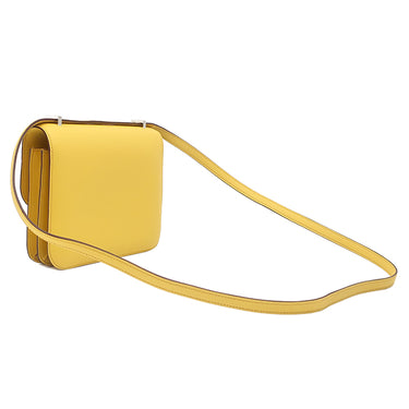 エルメス HERMES コンスタンス3 ミニ ミロワール サン スイフト ショルダーバッグ シルバー金具 新品 未使用 黄色