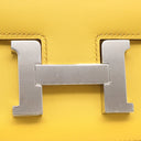 エルメス HERMES コンスタンス3 ミニ ミロワール サン スイフト ショルダーバッグ シルバー金具 新品 未使用 黄色