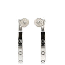 カルティエ Cartier ラブ LOVE フープピアス LM B8028300 ホワイトゴールド K18WG ピアス 750 18K WG