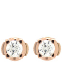 カルティエ Cartier C ドゥ カルティエ N8504600 ピンクゴールド K18PG ダイヤモンド ピアス 750PG Au750 18金 1Pダイヤ