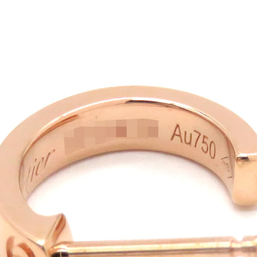 カルティエ Cartier ラブ LOVE フープピアス SM ミニラブ B8029000 ピンクゴールド K18PG ピアス 750 PG