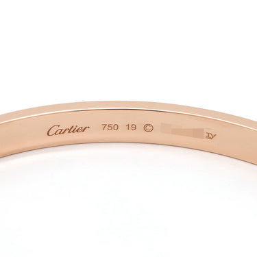 カルティエ Cartier LOVE ラブブレス B6067419 ピンクゴールド K18PG #19 ブレスレット 750 18K バングル