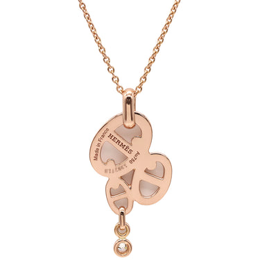エルメス HERMES シェーヌダンクル アンシェネ MM ローズゴールド K18PG ネックレス ピンクゴールド 1Pダイヤ 18K 750