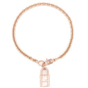 エルメス HERMES ケリー カデナ ピンクゴールド K18PG ダイヤモンド SH ブレスレット AU750 ローズゴールド