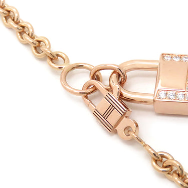 エルメス HERMES ケリー カデナ ピンクゴールド K18PG ダイヤモンド SH ブレスレット AU750 ローズゴールド