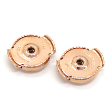 エルメス HERMES シェーヌダンクル ヴェルソ ブラックXローズゴールド K18PG セラミック ピアス ピンクゴールド ドロップピアス アシンメトリー