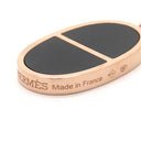 エルメス HERMES シェーヌダンクル ヴェルソ ブラックXローズゴールド K18PG セラミック ピアス ピンクゴールド ドロップピアス アシンメトリー