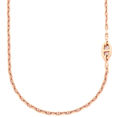 エルメス HERMES シェーヌダンクル ローズゴールド K18PG ST ネックレス ピンクゴールド 18K 750AU