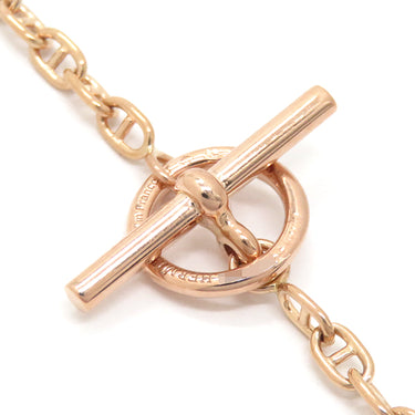 エルメス HERMES シェーヌダンクル ローズゴールド K18PG ST ネックレス ピンクゴールド 18K 750AU