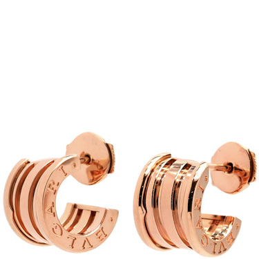 ブルガリ BVLGARI B-zero1 ビーゼロワン ピアス ピンクゴールド K18PG ピアス BVLGARI Au750 18K 18金 PG