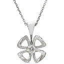 ブルガリ BVLGARI フィオレヴァー 358157 ホワイトゴールド K18WG ダイヤモンド ネックレス Au750 750WG フラワーモチーフ