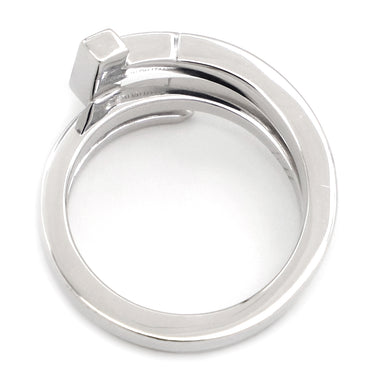 ティファニー Tiffany & Co Tスクエア ラップ ピンクゴールド K18WG ダイヤモンド リング 指輪 AU750 18K ダイヤモンド 13.5号