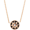 クリスチャン・ディオール Christian Dior ローズ デ ヴァン JRDV95019 ブラックXピンクゴールド K18PG オニキス ダイヤモンド ネックレス 750 Rose des Vents