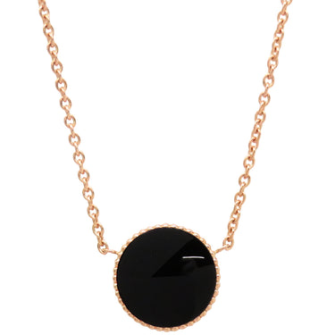 クリスチャン・ディオール Christian Dior ローズ デ ヴァン JRDV95019 ブラックXピンクゴールド K18PG オニキス ダイヤモンド ネックレス 750 Rose des Vents