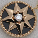 クリスチャン・ディオール Christian Dior ローズ デ ヴァン JRDV95019 ブラックXピンクゴールド K18PG オニキス ダイヤモンド ネックレス 750 Rose des Vents