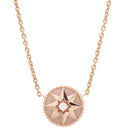 クリスチャン・ディオール Christian Dior ローズ デ ヴァン JRDV95007 ピンクXピンクゴールド K18PG オパール ダイヤモンド ネックレス 750 Rose des Vents