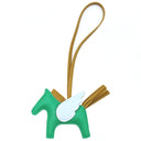 エルメス HERMES ロデオPM ペガサス ミント×セサミ×ブループリュム アニューミロ バッグチャーム 緑 茶 水色