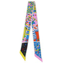 エルメス HERMES ツイリー ジョーヌヴィフ×ローズマラバール×ヴェール シルク スカーフ 新品 未使用【FACTORY SUITE/ファクトリー スーツ】