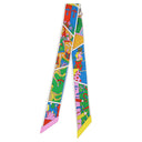 エルメス HERMES ツイリー ジョーヌヴィフ×ローズマラバール×ヴェール シルク スカーフ 新品 未使用【FACTORY SUITE/ファクトリー スーツ】