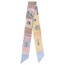 エルメス HERMES ツイリー ヴェール×オレンジ×マルチカラー シルク スカーフ 新品 未使用【SUPER SILK QUEST/スーパー シルク クエスト】